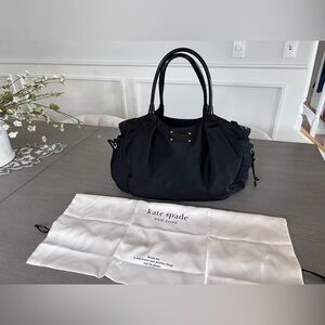 Kate Spade black nylon baby diaper large bag